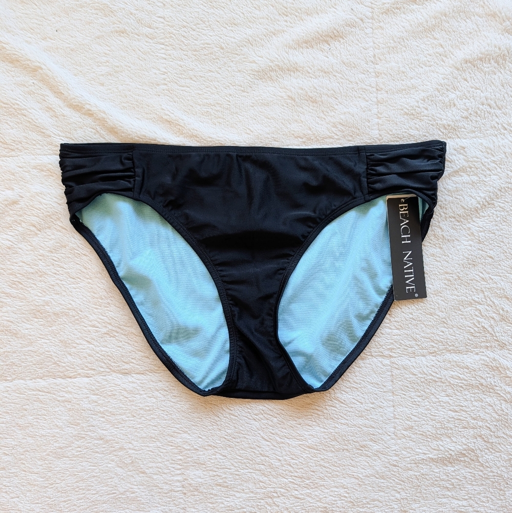 Beach Native Black Bikini Swim Bottoms